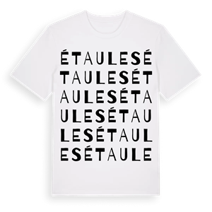 Étaules ordlek t-shirt – ekologisk bomull t-shirt från Pinshirt
