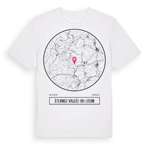 Éternoz-Vallée-du-Lison t-shirt – ekologisk bomull t-shirt från Pinshirt