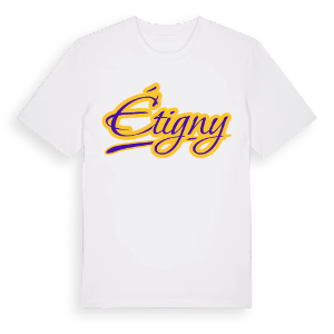 Étigny baseball t-shirt – ekologisk bomull t-shirt från Pinshirt