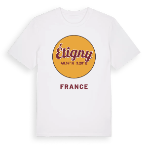 Étigny cirkel t-shirt – ekologisk bomull t-shirt från Pinshirt