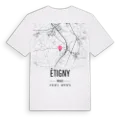 Étigny karta t-shirt
