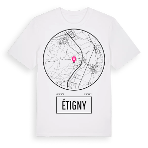 Étigny t-shirt – ekologisk bomull t-shirt från Pinshirt