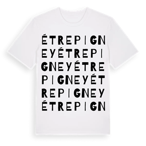 Étrepigney ordlek t-shirt – ekologisk bomull t-shirt från Pinshirt
