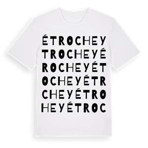 Étrochey ordlek t-shirt – ekologisk bomull t-shirt från Pinshirt