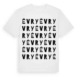 Évry ordlek t-shirt – ekologisk bomull t-shirt från Pinshirt