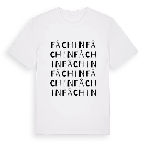 Fâchin ordlek t-shirt – ekologisk bomull t-shirt från Pinshirt