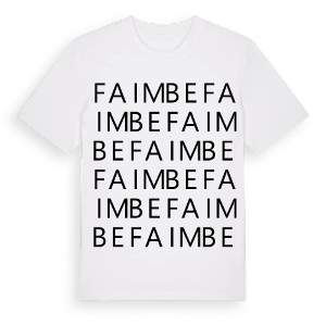 Faimbe ordlek t-shirt – ekologisk bomull t-shirt från Pinshirt