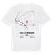 Fain-lès-Montbard karta t-shirt