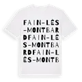 Fain-lès-Montbard ordlek t-shirt