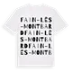 Fain-lès-Montbard ordlek t-shirt