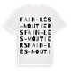 Fain-lès-Moutiers ordlek t-shirt