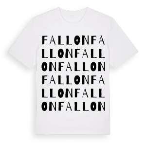 Fallon ordlek t-shirt – ekologisk bomull t-shirt från Pinshirt