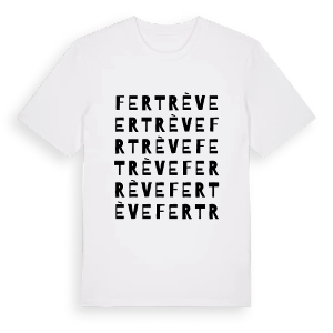Fertrève ordlek t-shirt – ekologisk bomull t-shirt från Pinshirt