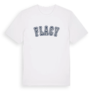 Flacy college t-shirt – ekologisk bomull t-shirt från Pinshirt