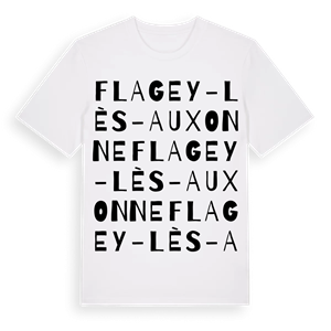 Flagey-lès-Auxonne ordlek t-shirt – ekologisk bomull t-shirt från Pinshirt
