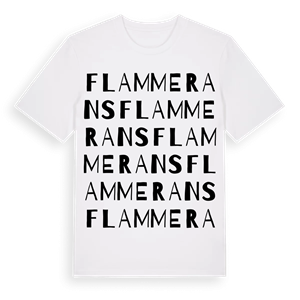 Flammerans ordlek t-shirt – ekologisk bomull t-shirt från Pinshirt