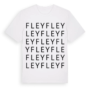 Fley ordlek t-shirt – ekologisk bomull t-shirt från Pinshirt