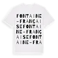 Fontaine-Française ordlek t-shirt