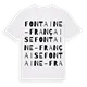 Fontaine-Française ordlek t-shirt
