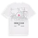 Fontaine-lès-Dijon karta t-shirt
