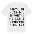 Fontaine-lès-Dijon ordlek t-shirt