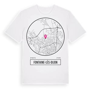 Fontaine-lès-Dijon t-shirt – ekologisk bomull t-shirt från Pinshirt