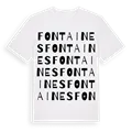 Fontaines ordlek t-shirt
