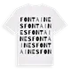 Fontaines ordlek t-shirt