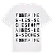 Fontaines-les-Sèches ordlek t-shirt