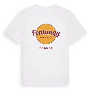 Fontangy cirkel t-shirt – ekologisk bomull t-shirt från Pinshirt