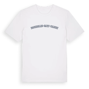 Fougerolles-Saint-Valbert college t-shirt – ekologisk bomull t-shirt från Pinshirt