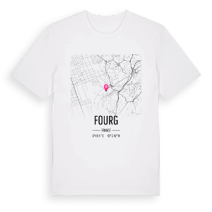 Fourg karta t-shirt – ekologisk bomull t-shirt från Pinshirt