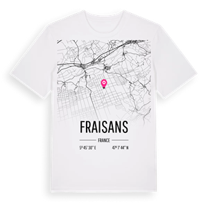 Fraisans karta t-shirt – ekologisk bomull t-shirt från Pinshirt