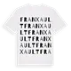 Franxault ordlek t-shirt