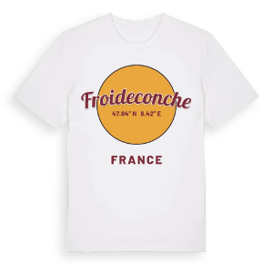 Froideconche cirkel t-shirt – ekologisk bomull t-shirt från Pinshirt
