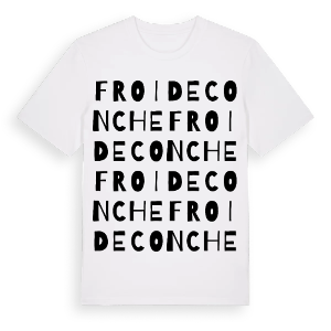 Froideconche ordlek t-shirt – ekologisk bomull t-shirt från Pinshirt