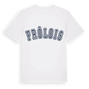 Frôlois college t-shirt – ekologisk bomull t-shirt från Pinshirt