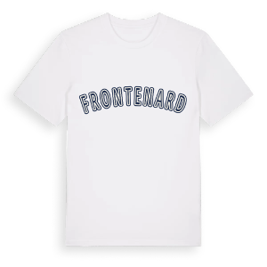 Frontenard college t-shirt – ekologisk bomull t-shirt från Pinshirt