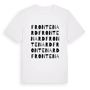 Frontenard ordlek t-shirt – ekologisk bomull t-shirt från Pinshirt