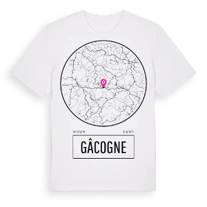 Gâcogne t-shirt – ekologisk bomull t-shirt från Pinshirt