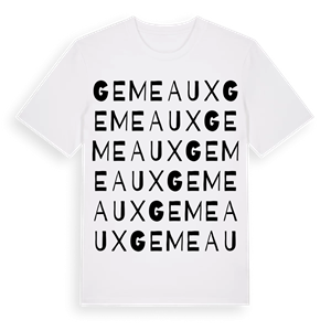 Gemeaux ordlek t-shirt – ekologisk bomull t-shirt från Pinshirt