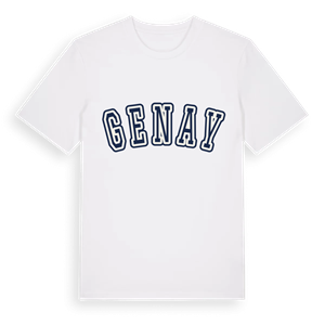 Genay college t-shirt – ekologisk bomull t-shirt från Pinshirt