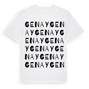 Genay ordlek t-shirt – ekologisk bomull t-shirt från Pinshirt