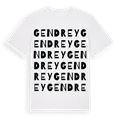 Gendrey ordlek t-shirt
