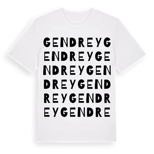 Gendrey ordlek t-shirt – ekologisk bomull t-shirt från Pinshirt
