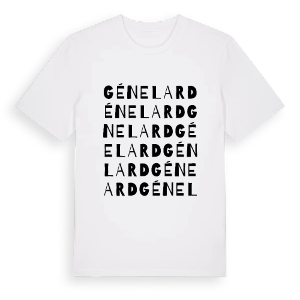 Génelard ordlek t-shirt – ekologisk bomull t-shirt från Pinshirt