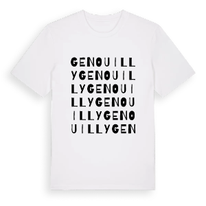 Genouilly ordlek t-shirt – ekologisk bomull t-shirt från Pinshirt