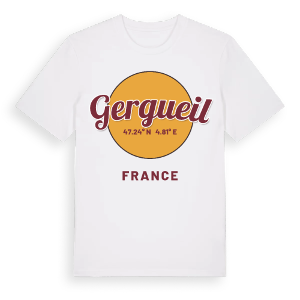 Gergueil cirkel t-shirt – ekologisk bomull t-shirt från Pinshirt