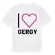 Jag älskar Gergy t-shirt stort tryck