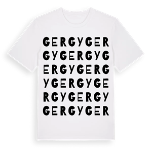 Gergy ordlek t-shirt – ekologisk bomull t-shirt från Pinshirt